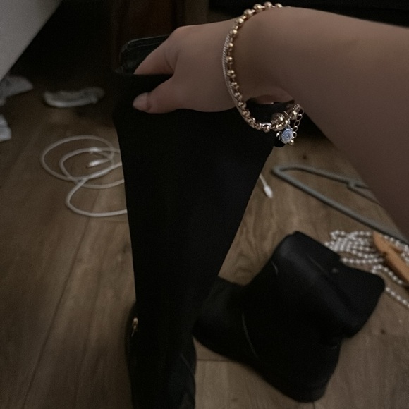 Black tory burch high knee boots - Picture 2 of 3